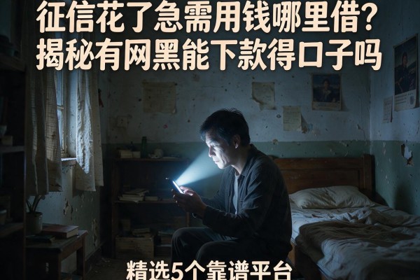 征信花了急需用钱哪里借？揭秘有网黑能下款得口子吗，精选5个靠谱平台