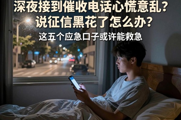 深夜接到催收电话心慌意乱？说征信黑花了怎么办，这五个应急口子或许能救急