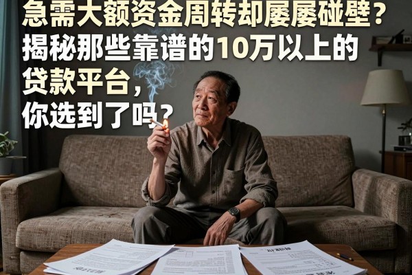 急需大额资金周转却屡屡碰壁？揭秘那些靠谱的10万以上的贷款平台，你选对了吗？