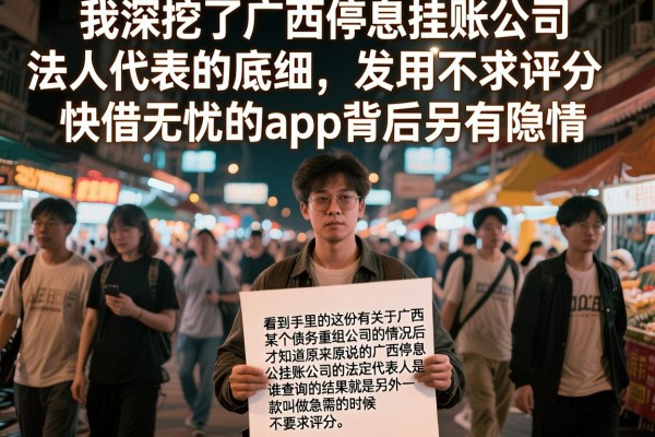 我深挖了广西停息挂账公司法人代表的底细，发现急用不求评分快借无忧的app背后另有隐情