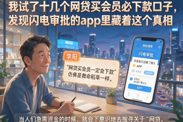 我试了十几个网贷买会员必下款口子，发现闪电审批的app里藏着这个真相