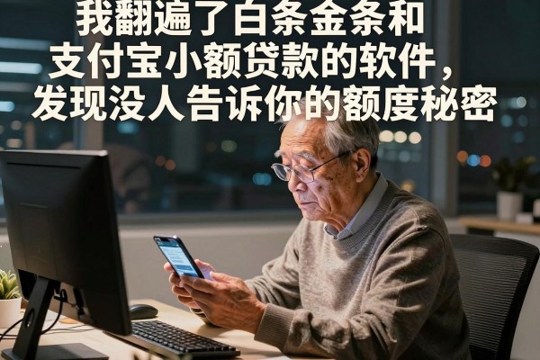 我翻遍了白条金条和支付宝小额贷款的软件,发现没人告诉你的额度秘密