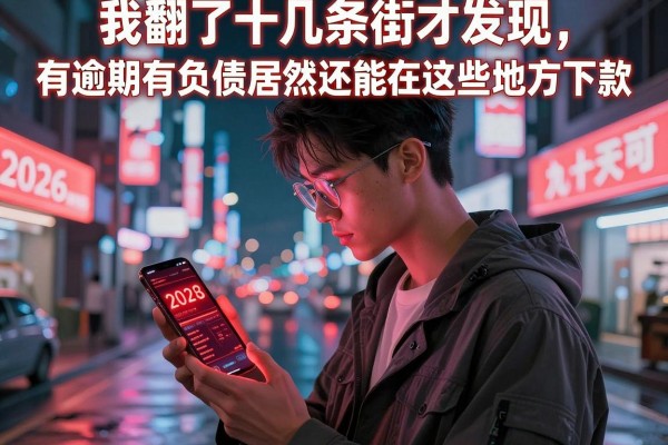我翻了十几条街才发现，有逾期有负债居然还能在这些地方下款