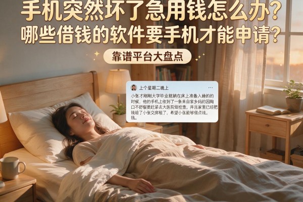 手机突然坏了急用钱怎么办？哪些借钱的软件要手机才能申请？靠谱平台大盘点