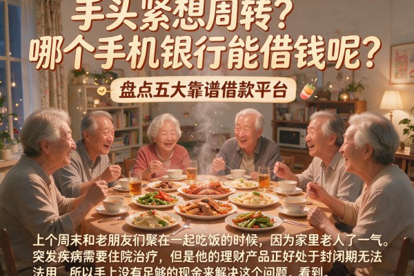 手头紧想周转？哪个手机银行能借钱呢？盘点五大靠谱借款平台