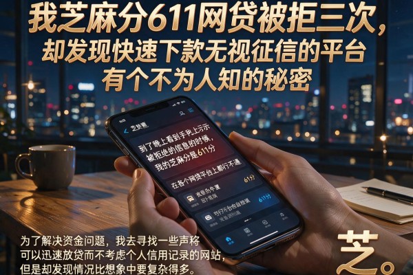 我芝麻分611网贷被拒三次，却发现快速下款无视征信的平台有个不为人知的秘密