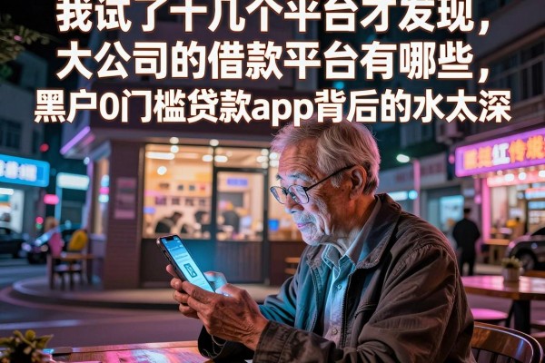 我试了十几个平台才发现，大公司的借款平台有哪些和黑户0门槛贷款app背后的水太深