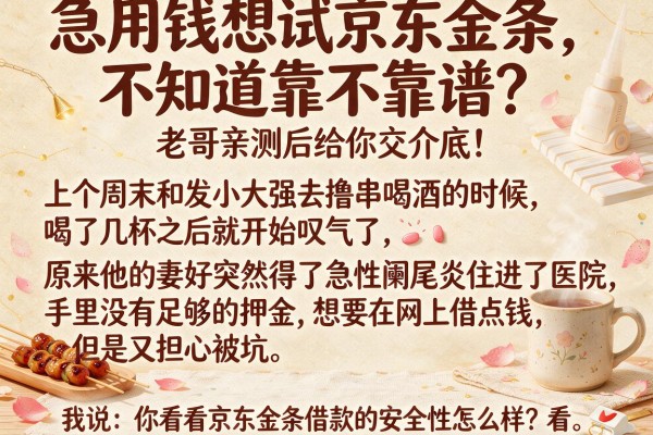 急用钱想试京东金条，不知道靠不靠谱？老哥亲测后给你交个底！
