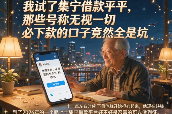 我试了集宁借款平台，那些号称无视一切必下款的口子竟然全是坑