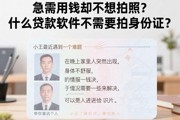 急需用钱却不想拍照？什么贷款软件不需要拍身份证？这几款靠谱平台带你避坑