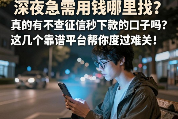 深夜急需用钱哪里找？真的有不查征信秒下款的口子吗？这几个靠谱平台帮你度过难关！