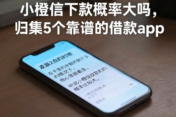 小橙信下款概率大吗，归集5个靠谱的借款app