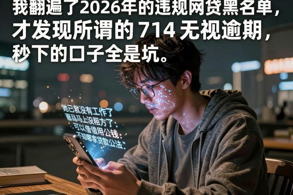 我翻遍了2026年的违规网贷黑名单，才发现所谓的714无视逾期秒下的口子全是坑