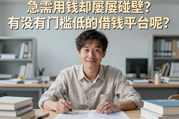 急需用钱却屡屡碰壁？有没有门槛低的借钱平台呢？这几个靠谱选择或许能帮到你