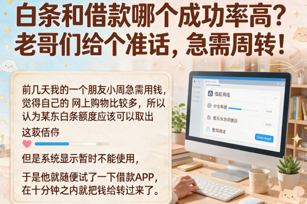 白条和借款哪个成功率高？老哥们给个准话，急需周转！