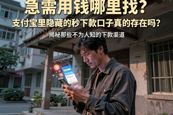 急需用钱哪里找？支付宝里隐藏的秒下款口子真的存在吗？揭秘那些不为人知的下款渠道