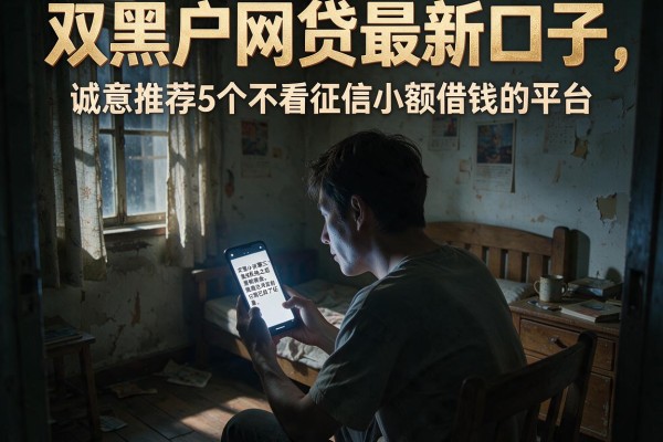双黑户网贷最新口子，诚意推荐5个不看征信小额借钱的平台
