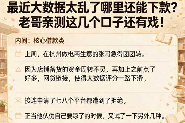 最近大数据太乱了哪里还能下款？老哥亲测这几个口子还有戏！