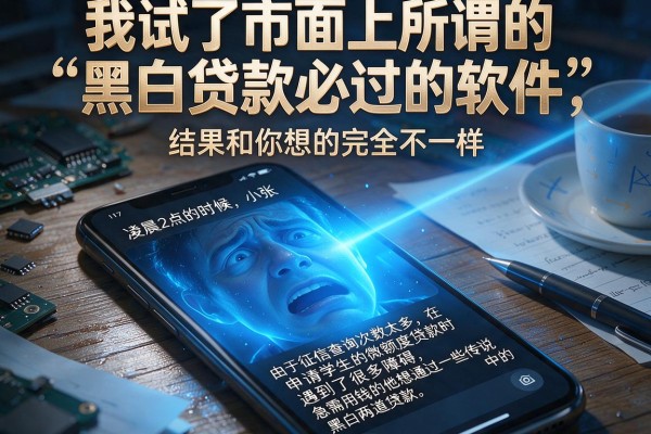 我试了市面上所谓的“黑白贷款必过的软件”，结果和你想的完全不一样