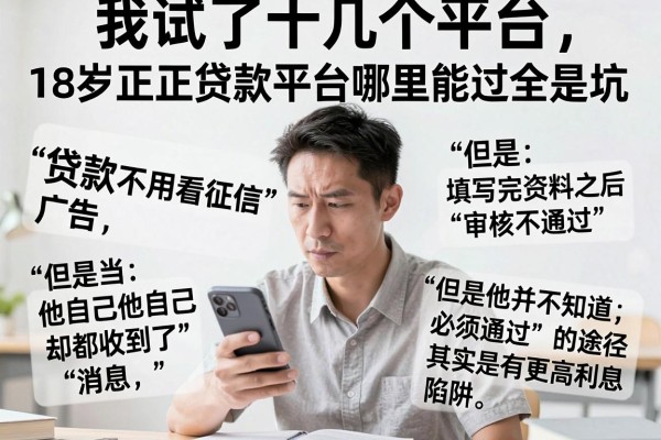 我试了十几个平台,发现18岁正规贷款平台哪里能过全是坑