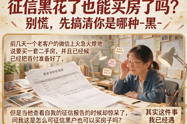 征信黑花了也能买房了吗？别慌，先搞清你是哪种-黑-