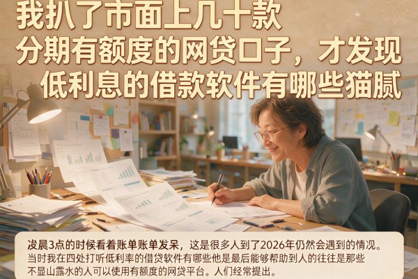 我扒了市面上几十款分期有额度的网贷口子，才发现低利息的借款软件有哪些猫腻