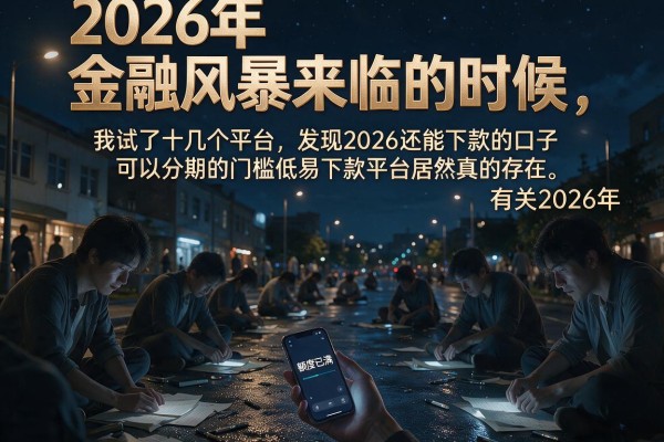 我试了十几个平台，发现2026还能下款的口子可以分期的门槛低易下款平台居然真的存在