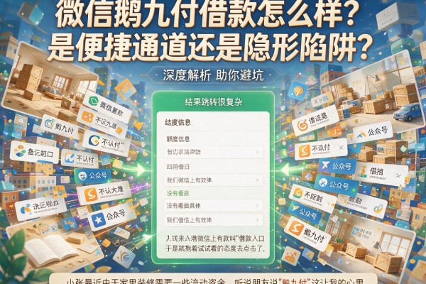 微信鹅九付借款怎么样？是便捷通道还是隐形陷阱？深度解析助你避坑