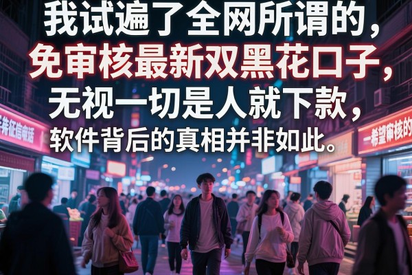 我试遍了全网所谓的免审核最新双黑花口子，发现无视一切是人就下款软件背后的真相并非如此