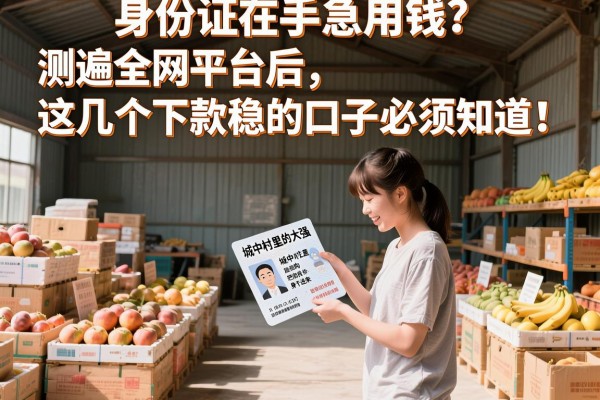 身份证在手急用钱？测遍全网平台后，这几个下款稳的口子必须知道！