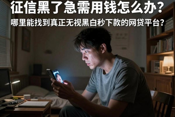 征信黑了急需用钱怎么办？哪里能找到真正无视黑白秒下款的网贷平台？