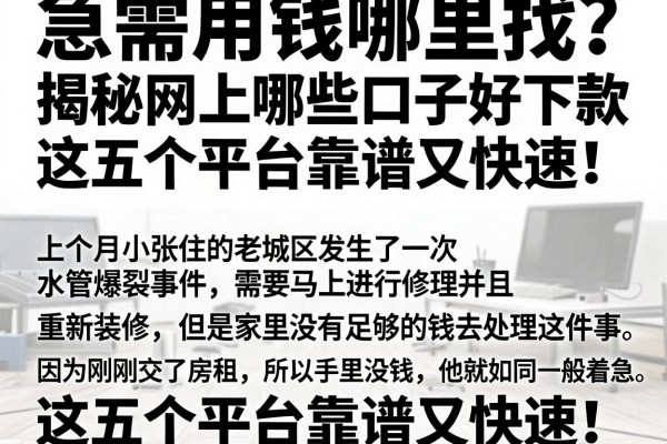 急需用钱哪里找？揭秘网上哪些口子好下款，这五个平台靠谱又快速！