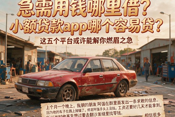 急需用钱哪里借？小额贷款app哪个容易贷？这五个平台或许能解你燃眉之急