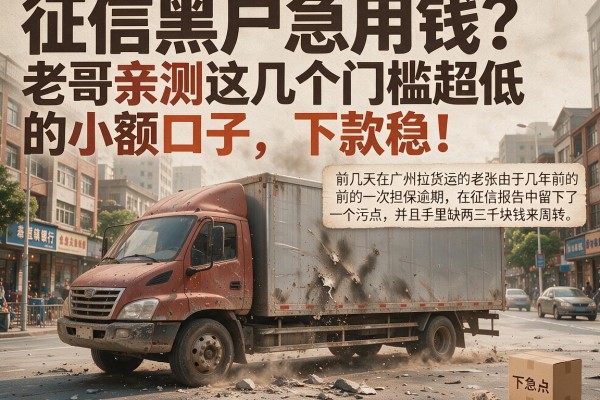 征信黑户急用钱？老哥亲测这几个门槛超低的小额口子，下款稳！