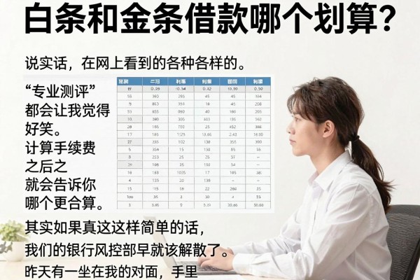 白条和金条借款哪个划算？银行经理偷偷告诉你审批内幕