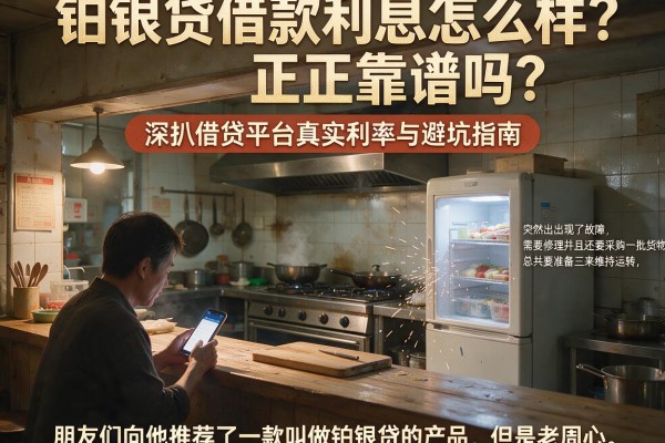 铂银贷借款利息怎么样？正规靠谱吗？深扒借贷平台真实利率与避坑指南