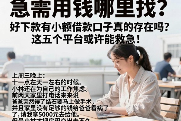 急需用钱哪里找？好下款有小额借款口子真的存在吗？这五个平台或许能救急！