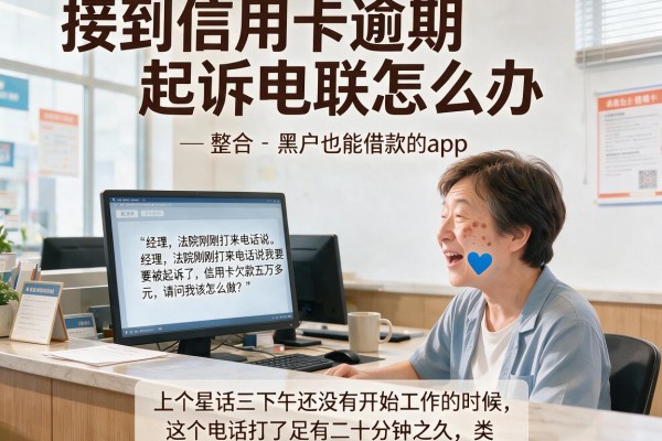 接到信用卡逾期起诉电联怎么办，整合五个黑户也能借款的app