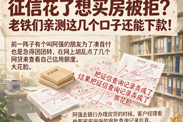 征信花了想买房被拒？老铁们亲测这几个口子还能下款！