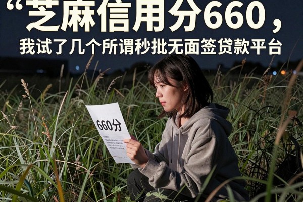 芝麻信用分660，我试了几个所谓秒批无面签贷款平台，结果有点意外