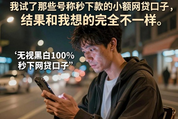 我试了那些号称秒下款的小额网贷口子，结果和我想的完全不一样