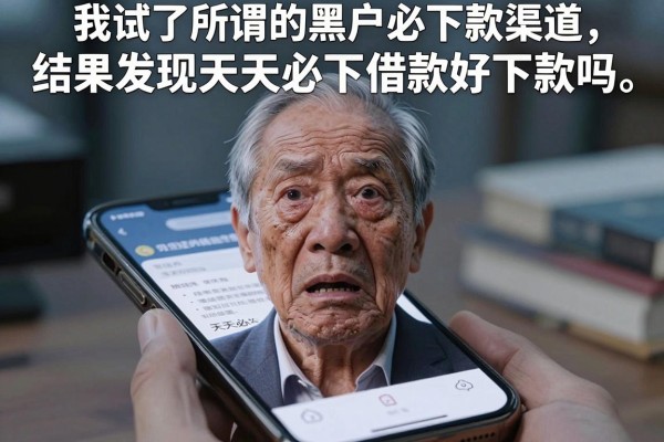 我试了所谓的黑户必下款渠道，结果发现天天必下借款好下款吗是个伪命题