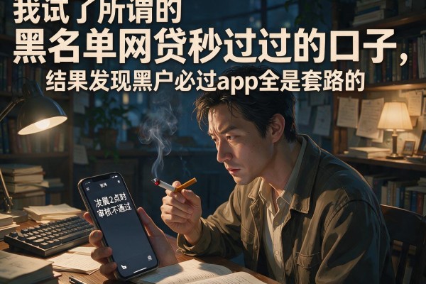 我试了所谓的黑名单网贷秒过的口子，结果发现黑户必过app全是套路