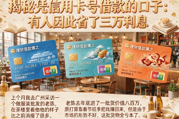 揭秘凭信用卡号借款的口子：有人因此省了三万利息