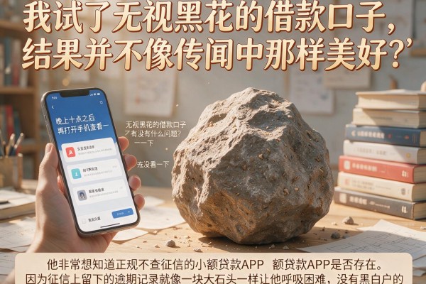 我试了无视黑花的借款口子，结果并不像传闻中那样美好