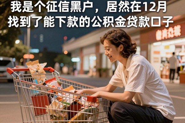 我是个征信黑户,居然在12月找到了能下款的公积金贷款口子
