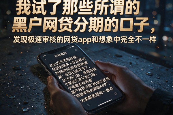 我试了那些所谓的黑户网贷分期的口子，发现极速审核的网贷app和想象中完全不一样