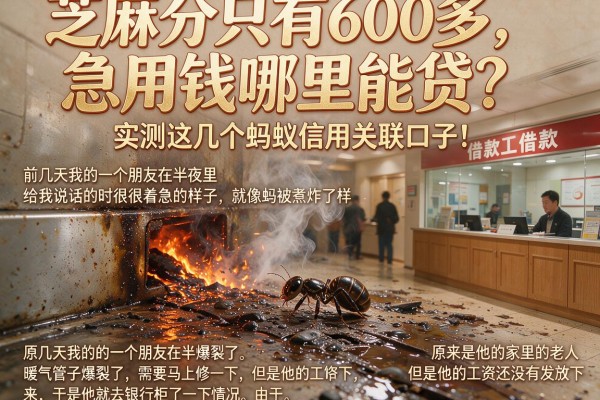 芝麻分只有600多，急用钱哪里能贷？实测这几个蚂蚁信用关联口子！