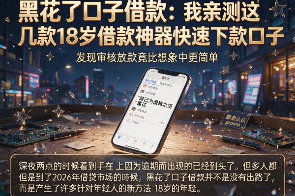 黑花了口子借款：我亲测这几款18岁借款神器快速下款口子，发现审核放款竟比想象中更简单