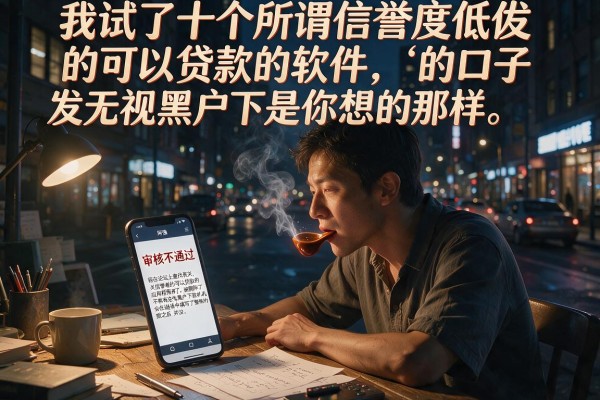 我试了十个所谓信誉度低的可以贷款的软件，发现无视黑户下款口子的真相根本不是你想的那样
